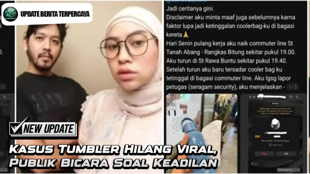 Kasus Tumbler Hilang Viral, Publik Bicara Soal Keadilan