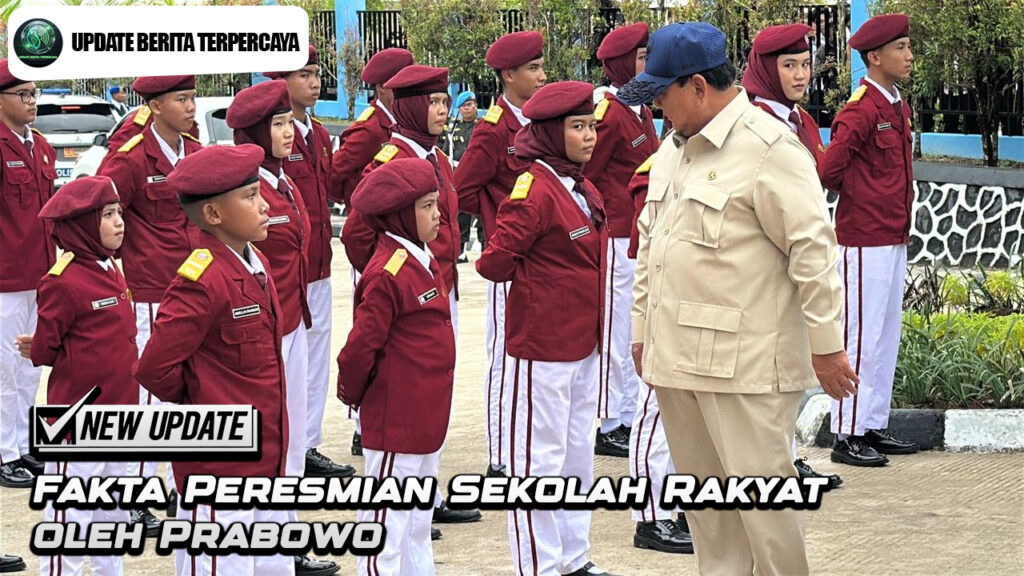 Fakta Peresmian Sekolah Rakyat oleh Prabowo