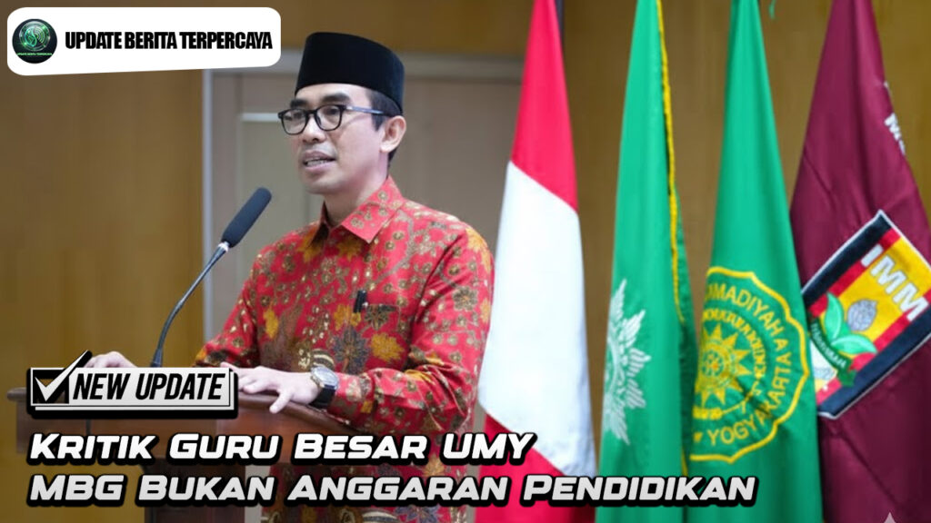 Kritik Guru Besar UMY MBG Bukan Anggaran Pendidikan