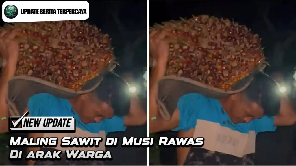 Maling Sawit di Musi Rawas Di arak Warga