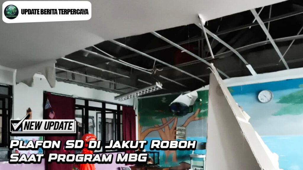 Plafon SD di Jakut Roboh Saat Program MBG