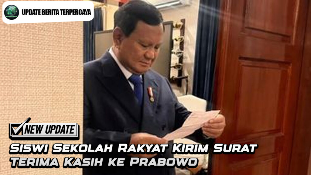 Siswi Sekolah Rakyat Kirim Surat Terima Kasih ke Prabowo