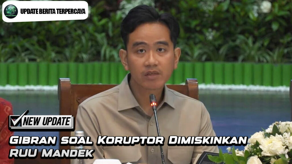 Gibran soal Koruptor Dimiskinkan RUU Mandek