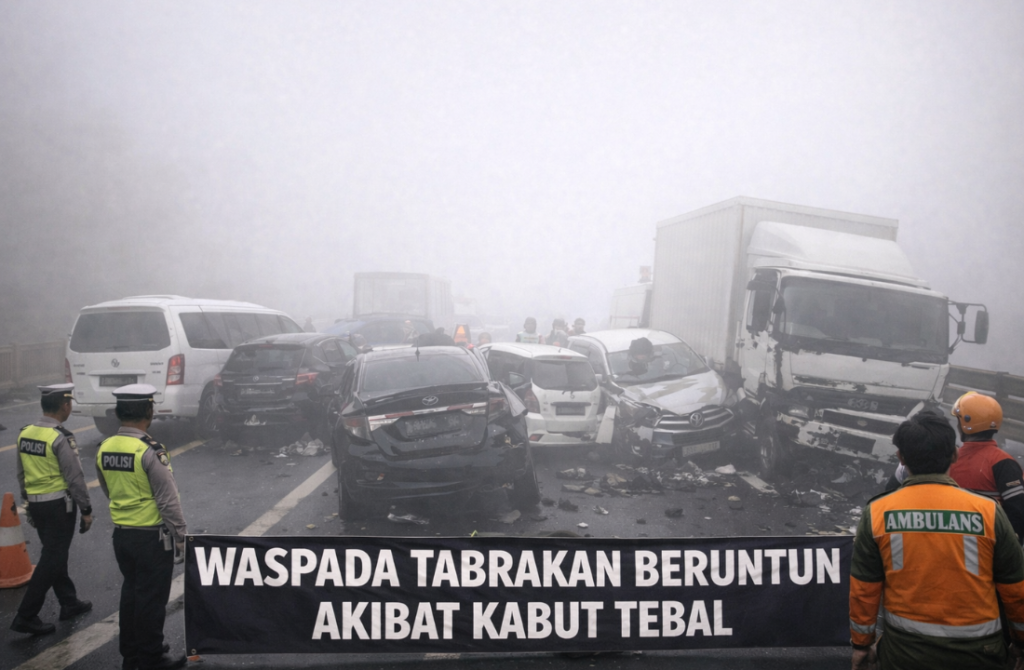 Waspada Tabrakan Beruntun Akibat Kabut Tebal