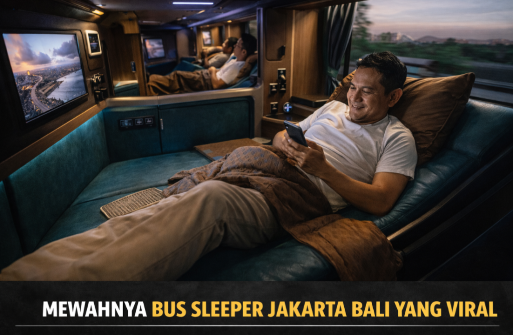 Mewahnya Bus Sleeper Jakarta Bali yang Viral
