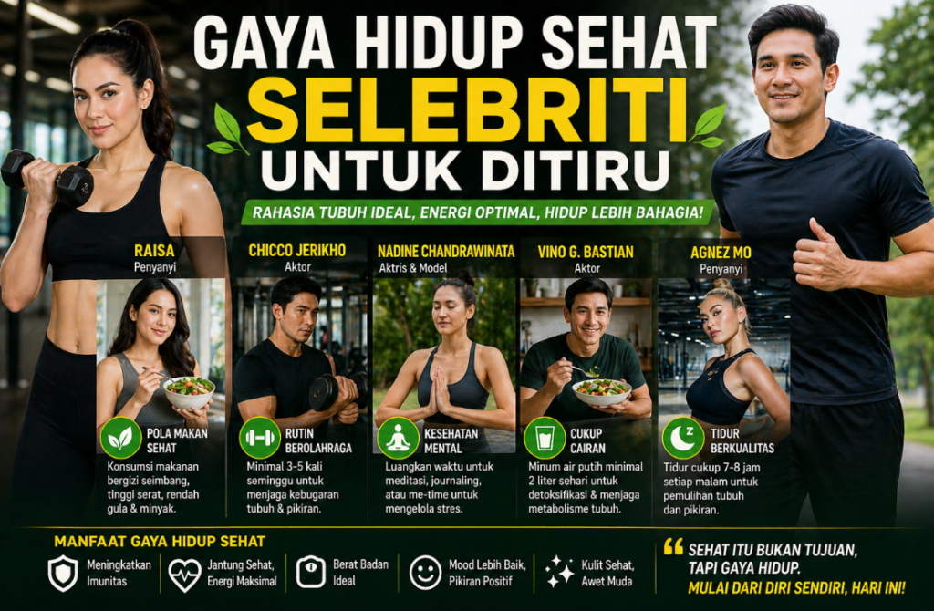 Gaya Hidup Sehat Selebriti untuk Ditiru