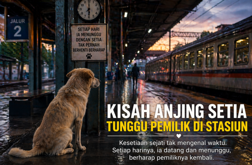 Kisah Anjing Setia Tunggu Pemilik di Stasiun