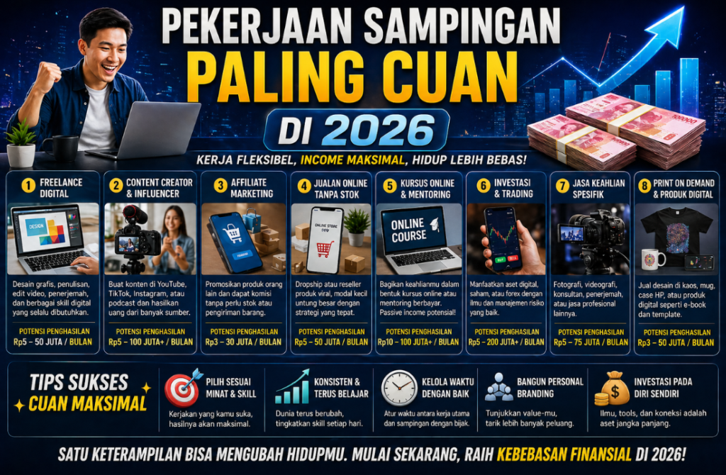 Pekerjaan Sampingan Paling Cuan di 2026