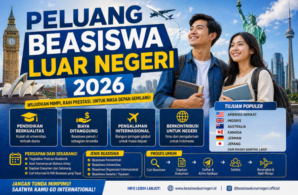 Peluang Beasiswa Luar Negeri 2026