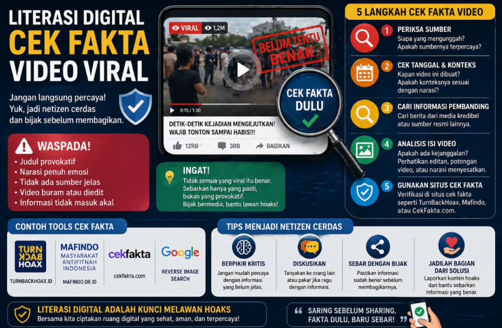 Literasi Digital Cek Fakta Video Viral