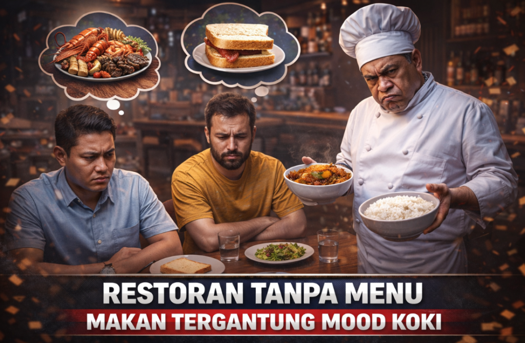 Restoran Tanpa Menu Makan Tergantung Mood Koki