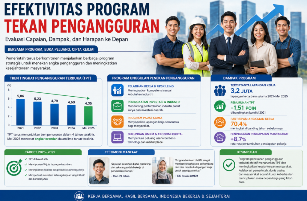Efektivitas Program Tekan Pengangguran