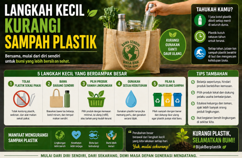 Langkah Kecil Kurangi Sampah Plastik