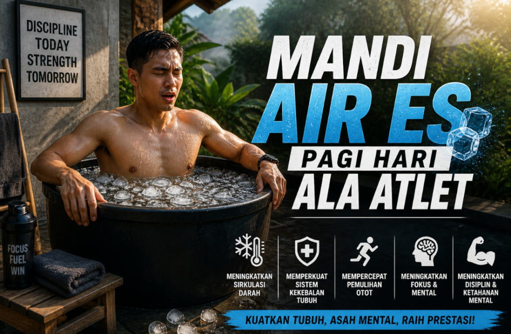 Mandi Air Es Pagi Hari ala Atlet